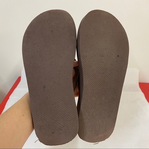 J Crew Brown Raffia Flio Floops - Picture 4 of 5